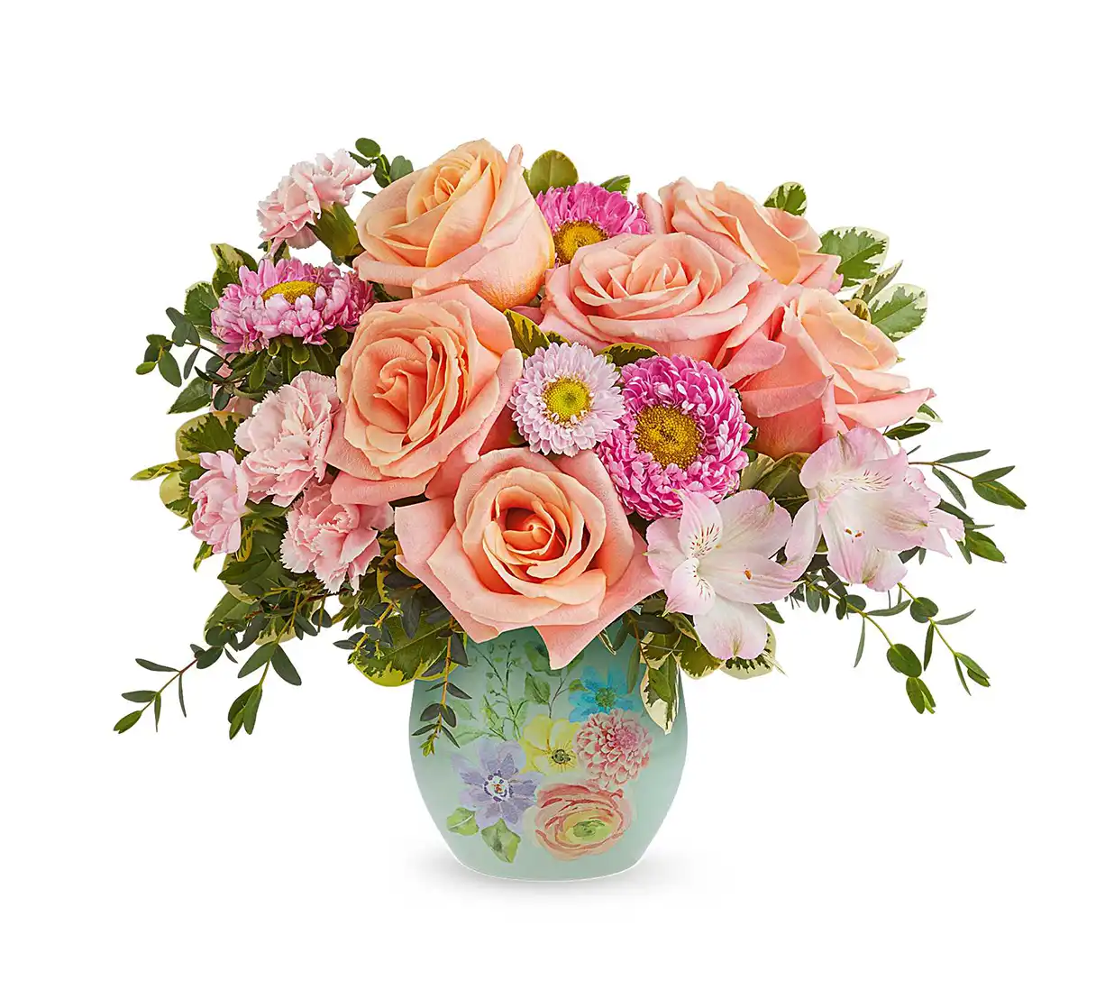 Watercolor Garden Bouquet